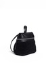 Front View - Click To Enlarge - KARA - Small shearling leather backpack