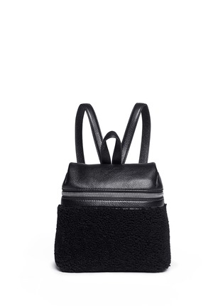 Main View - Click To Enlarge - KARA - Small shearling leather backpack