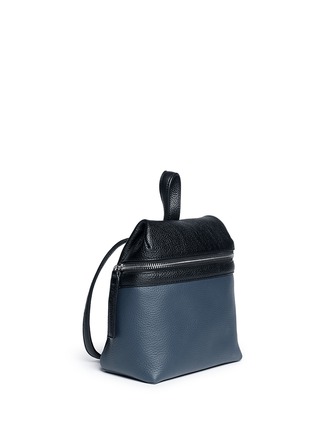 Front View - Click To Enlarge - KARA - Small colourblock leather backpack