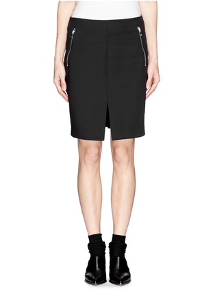 Main View - Click To Enlarge - RAG & BONE - 'Bureau' nylon blend zip skirt