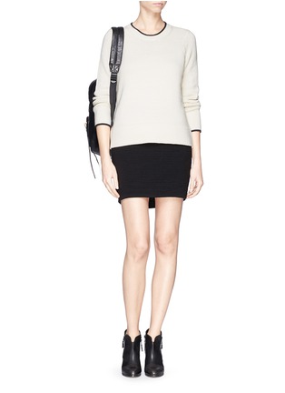 Figure View - Click To Enlarge - RAG & BONE - 'Sloane' textured stretch skirt