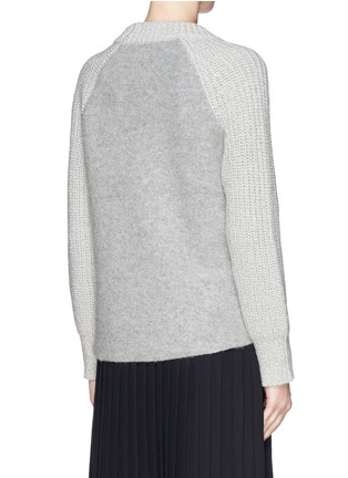 Back View - Click To Enlarge - RAG & BONE - 'Mira' felt panel chunky knit sweater 