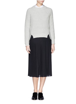 Figure View - Click To Enlarge - RAG & BONE - 'Mira' felt panel chunky knit sweater 