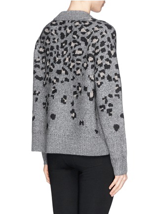 Back View - Click To Enlarge - RAG & BONE - 'Isadora' leopard intarsia wool-alpaca-mohair sweater