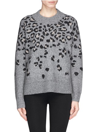 Main View - Click To Enlarge - RAG & BONE - 'Isadora' leopard intarsia wool-alpaca-mohair sweater