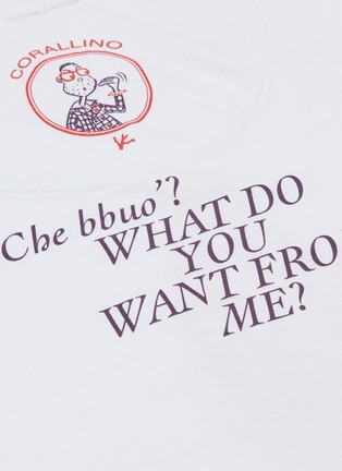  - ISAIA - Corallino© graphic slogan print T-shirt