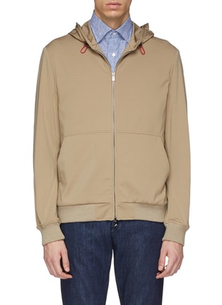 Main View - Click To Enlarge - ISAIA - Nylon zip hoodie