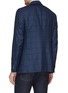 Back View - Click To Enlarge - ISAIA - 'Gregorio' windowpane check wool-silk blazer