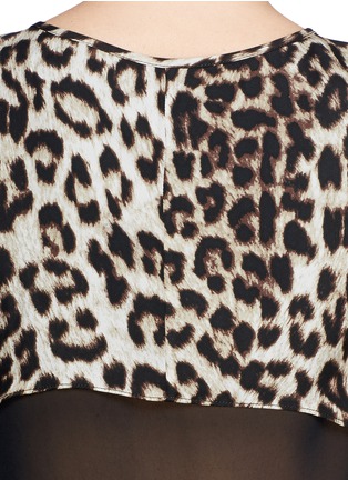 Detail View - Click To Enlarge - RAG & BONE - 'Fleet' leopard print silk top