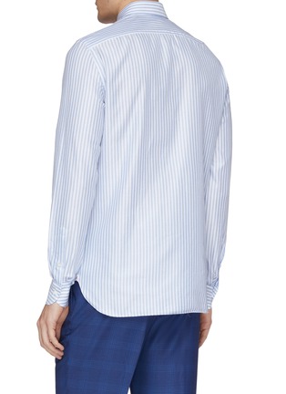 Back View - Click To Enlarge - ISAIA - 'Milano' stripe Oxford shirt