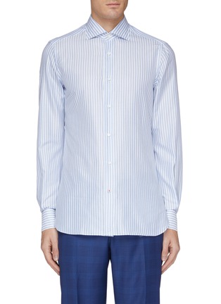 Main View - Click To Enlarge - ISAIA - 'Milano' stripe Oxford shirt