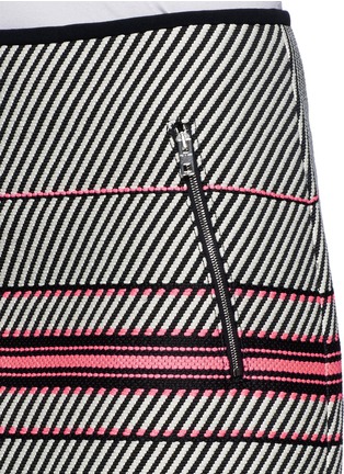 Detail View - Click To Enlarge - RAG & BONE - 'Bess' woven stripe skirt