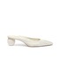 Main View - Click To Enlarge - CULT GAIA - 'Alia' cylindrical heel cutout leather mules