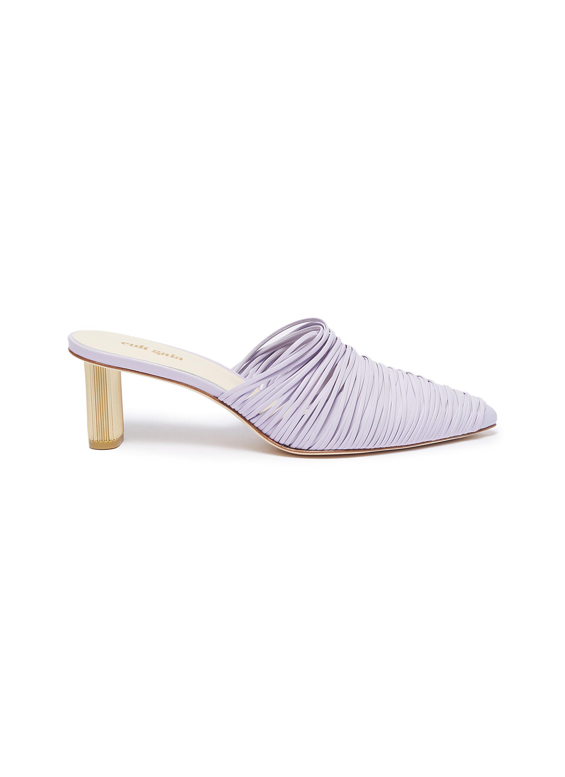 cult gaia sage leather mules