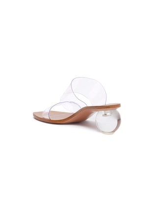  - CULT GAIA - 'Jila' Perspex heel PVC strap sandals