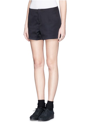 Front View - Click To Enlarge - RAG & BONE - 'Em' tailored satin shorts