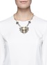 Figure View - Click To Enlarge - MIRIAM HASKELL - Pearl crystal station floral pendant necklace