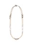 Main View - Click To Enlarge - MIRIAM HASKELL - Double pearl station crystal bead necklace