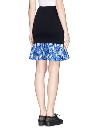 Back View - Click To Enlarge - OPENING CEREMONY - Jacquard flare hem jersey skirt