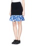 Front View - Click To Enlarge - OPENING CEREMONY - Jacquard flare hem jersey skirt