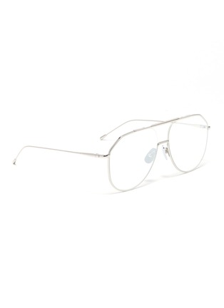 Figure View - Click To Enlarge - FIXXATIVE - 'Adora' mirror metal aviator sunglasses