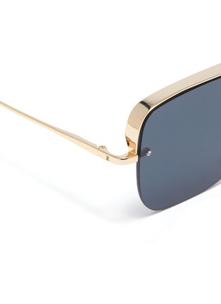 Detail View - Click To Enlarge - FIXXATIVE - 'Parfait' top bar metal square sunglasses