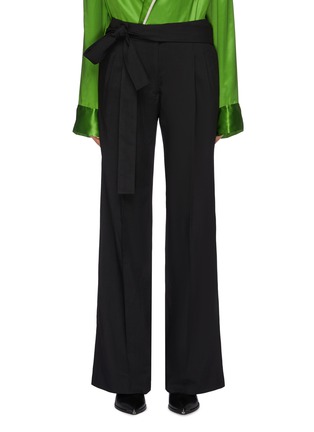 Main View - Click To Enlarge - HAIDER ACKERMANN - Sash belted wide leg pants
