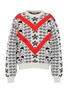 Main View - Click To Enlarge - NERVURE - Chevron stripe graphic jacquard sweater