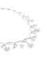 Detail View - Click To Enlarge - HEFANG - 'Ice Worlds' cubic zirconia silver necklace