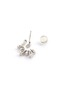 Detail View - Click To Enlarge - HEFANG - 'Frozen Ice' cubic zirconia silver stud earrings