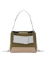 Main View - Click To Enlarge - YUZEFI - 'Biggy' colourblock foldover panel leather shoulder bag