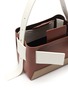 Detail View - Click To Enlarge - YUZEFI - 'Biggy' colourblock foldover panel leather shoulder bag