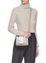 Front View - Click To Enlarge - YUZEFI - 'Mini Delila' oversized ring leather bucket bag