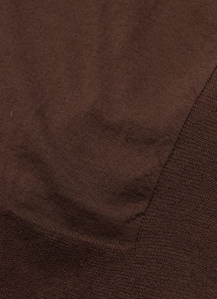  - RICK OWENS  - Asymmetric cape panel layered sweater