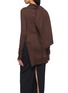 Back View - Click To Enlarge - RICK OWENS  - Asymmetric cape panel layered sweater