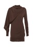 Main View - Click To Enlarge - RICK OWENS  - Asymmetric cape panel layered sweater