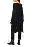 Back View - Click To Enlarge - RICK OWENS  - Drape cashmere poncho sweater
