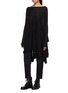 Front View - Click To Enlarge - RICK OWENS  - Drape cashmere poncho sweater