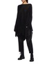 Figure View - Click To Enlarge - RICK OWENS  - Drape cashmere poncho sweater
