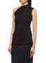Front View - Click To Enlarge - RICK OWENS  - Drape one-shoulder T-shirt