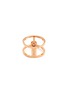 Figure View - Click To Enlarge - MESSIKA - 'Glam'Azone Pavé' diamond 18k rose gold two row ring