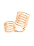 Detail View - Click To Enlarge - MESSIKA - 'Gatsby Double' diamond 18k rose gold chain ring