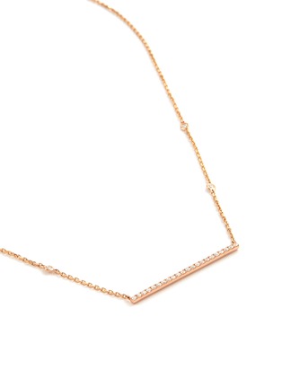 Figure View - Click To Enlarge - MESSIKA - 'Gatsby Horizontal Bar' diamond 18k rose gold pendant necklace
