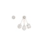 Main View - Click To Enlarge - MESSIKA - 'My Twin Trio' diamond 18k white gold mismatched earrings