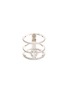 Main View - Click To Enlarge - MESSIKA - 'Glam'Azone Pavé' diamond 18k white gold three row ring