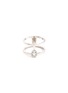 Main View - Click To Enlarge - MESSIKA - 'Glam'Azone' diamond 18k white gold two row ring