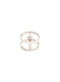Figure View - Click To Enlarge - MESSIKA - 'Glam'Azone' diamond 18k white gold two row ring