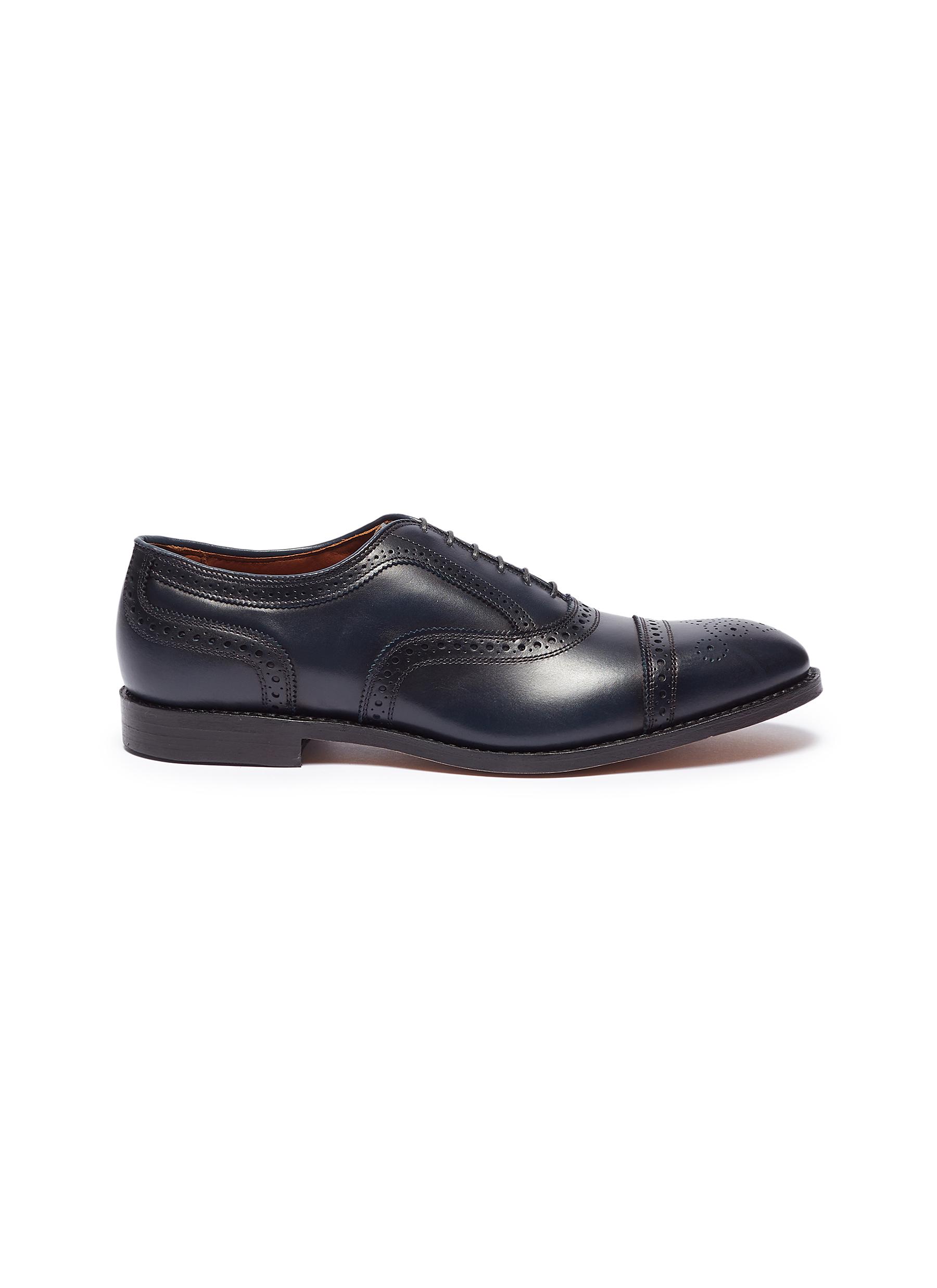 Click to view more detailed imagery on our partner's website Allen Edmonds 'Strand' Leather Brogue Oxfords In Midnight Navy
