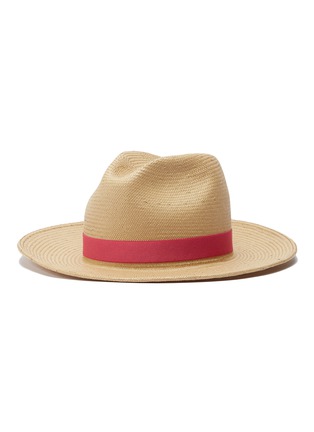Main View - Click To Enlarge - YESTADT - 'Nomad' packable straw fedora hat