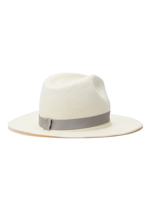 Figure View - Click To Enlarge - YESTADT - 'Nomad' packable straw fedora hat